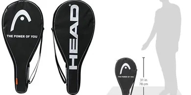 Lightweight Padded Tennis Racquet Bag with Shoulder Strap