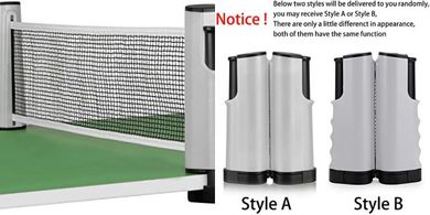 Hipiwe Retractable Table Tennis Net:  6ft (1.8m) with Storage Bag
