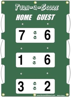 Turn-a-Score:  UV-Protected Tennis Net Scorekeeper
