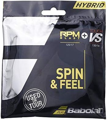 Babolat RPM Blast: Hybrid 17G/16G Tennis String
