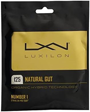 Luxilon Natural Gut Tennis Strings, White Set
