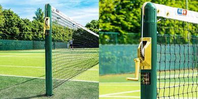 Vermont Round Tennis Posts: ITF Regulation, Brass Winder Included
