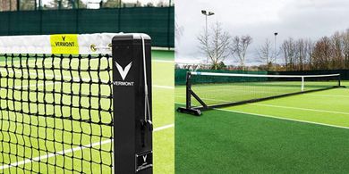 Portable Vermont Tennis Posts: Lightweight, Durable, for Clubs & Tournaments
