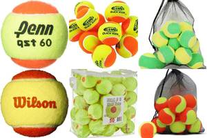 5 Premium Orange Tennis Balls