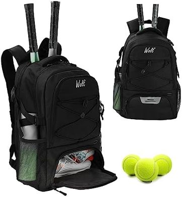 WOLT Large Tennis & Pickleball Backpack with Shoe Compartment
