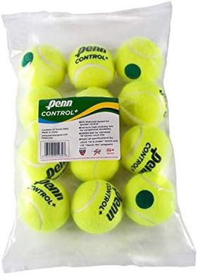 Youth Green Dot Penn Control Plus Tennis Balls
