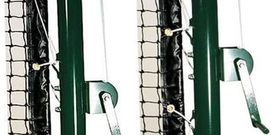 Black Tennis Net Posts with External Ratchets (2 7/8" diameter)
