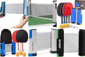 Tennis Post with Retractable Net