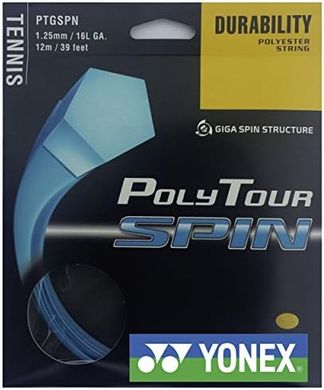 Yonex Poly Tour Spin 125 Tennis String (Cobalt Blue)
