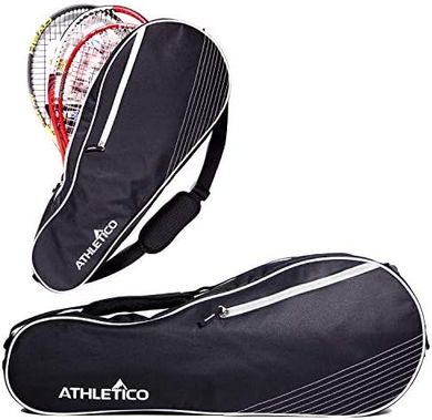 Athletico 3-Racket Tennis Bag: Lightweight, Padded Protection for All
