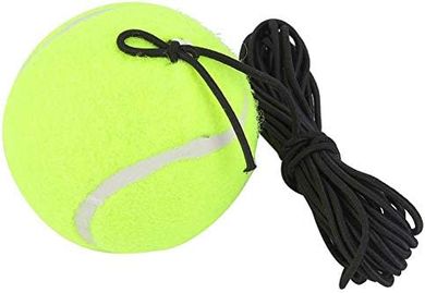 Single Practice Tennis Trainer Ball with Elastic String
