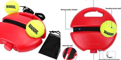 Teloon Solo Tennis Trainer: Rebound Ball & Strings for Practice
