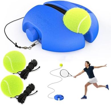 Portable Tennis Rebound Trainer with 3 Balls
