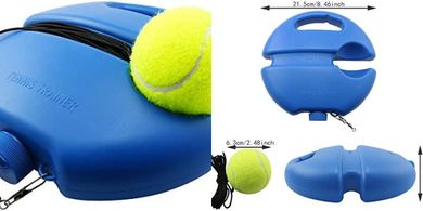 Solo Tennis Trainer: Rebound Net & 2 Balls for Beginners
