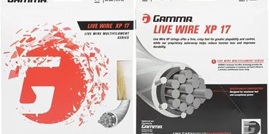 Gamma Live Wire XP Tennis String: Firmer, crisper play.
