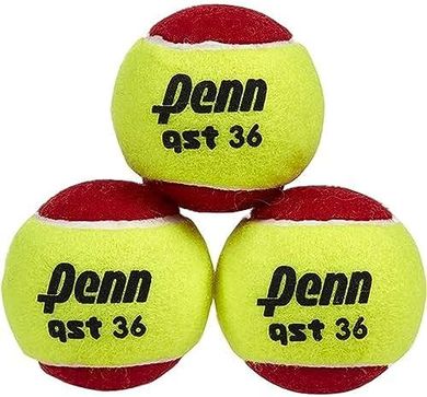 Penn QST 36 Youth Red Felt Tennis Balls for Beginners
