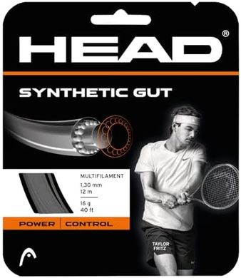 HEAD Synthetic Gut Tennis String: Black, 16 Gauge, 40ft
